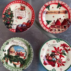 Classic Christmas Plates